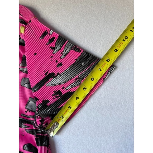 Jamie Sadock Golf Shirt Women XL Multicolor Abstract Short Sleeve Top Zip Neck - Picture 10 of 13